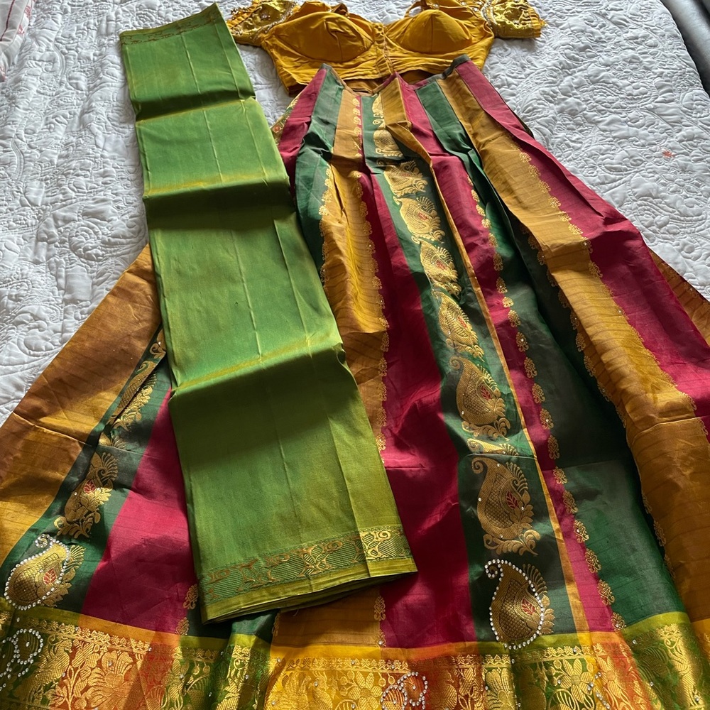Traditional Half Saree or Pavadai Sattai (Lehnga)